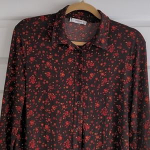 Mango button down dress